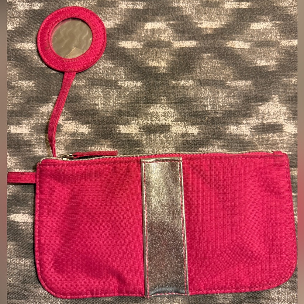 Victoria's Secret-Pink with Silver  Make-up Pouch